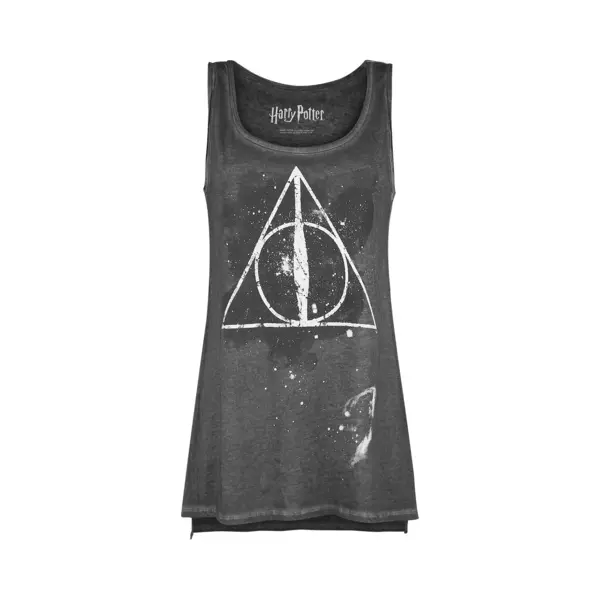 Harry Potter The Deathly Hallows Top Dark Grey thumbnail