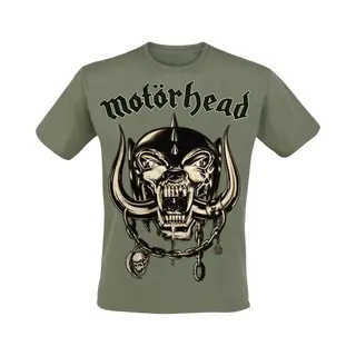 Motörhead T-shirt - Army Green Warpig - S Tot L - Voor Mannen - Olijf