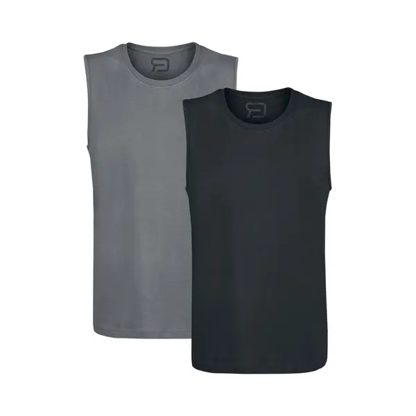 Red By Emp Double Tank Tanktop Black Grey thumbnail