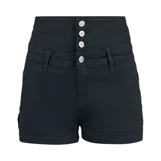 Forplay High Waist Denim Hot Pant Hotpant Schwarz In 40