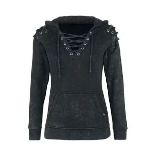 Rock Rebel By Emp Stay Awake Hoodie Grey