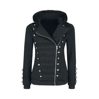 Gothicana By Emp Let It Rock Hoodie Jacket Black