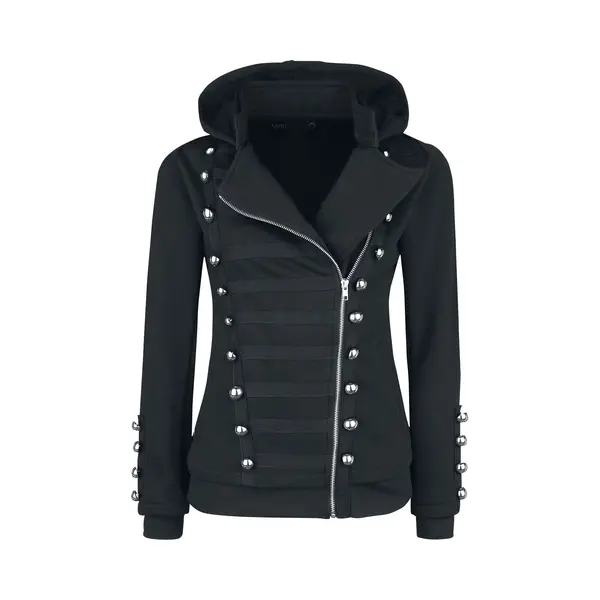 Gothicana By Emp Let It Rock Hoodie Jacket Black thumbnail