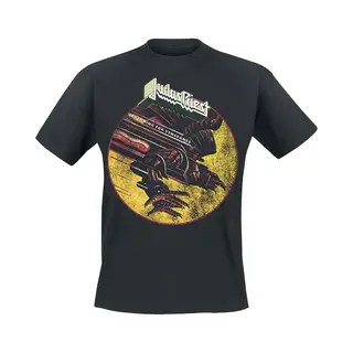 Judas Priest Sfv Distressed T-Shirt Black
