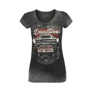 Supernatural Driver Picks The Music T-Shirt Grey