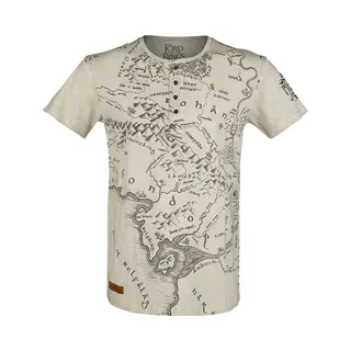 The Lord Of The Rings Middle Earth T-Shirt Grey