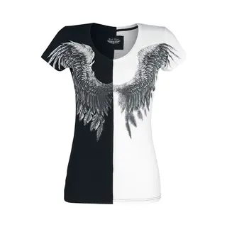 Rock Rebel By Emp Shades Of Truth T-Shirt Black White