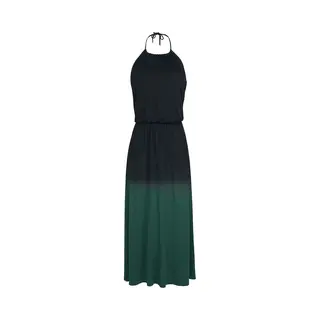 Black Premium By Emp Wild Tales Maxi Dress Black Green