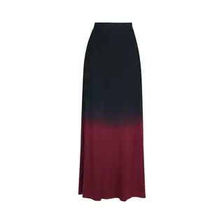 Black Premium By Emp Save Tonight Maxi Skirt Black Red