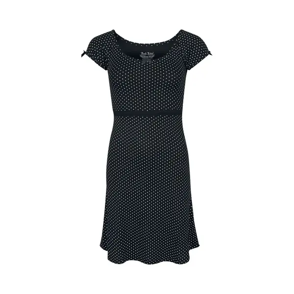 Rock Rebel By Emp Rockabilly-Kleid Mit Punkten Rock Rebel Kurzes Kleid Schwarz In M thumbnail