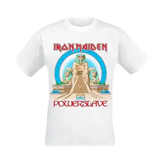 Iron Maiden Powerslave World Slavery Tour 1984-1985 T-Shirt White
