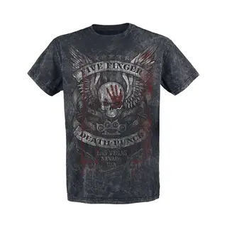 Five Finger Death Punch No Regrets T-Shirt Black Grey