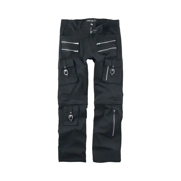 Gothicana By Emp 2in1, Trousers/Shorts Cloth Trousers Black thumbnail