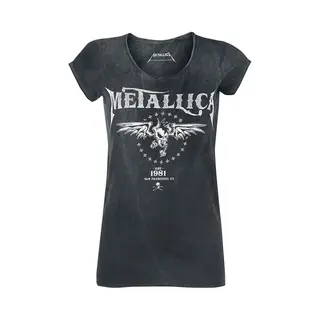 Metallica Biker T-Shirt Black Grey