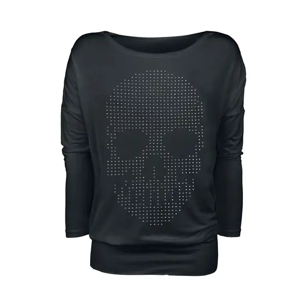 Full Volume By Emp Skull Long-sleeve Shirt Black thumbnail
