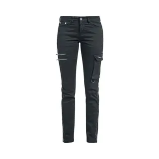 Black Premium By Emp Skarlett - Black Jeans With Variable Hem Jeans Black