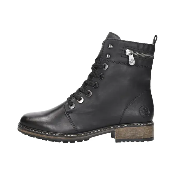 Rieker Veterboots Zwart Synthetisch - Dames - Maat 38 thumbnail