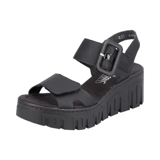 Rieker Women's 68050 Sandals, Black 00, 6.5 Uk