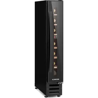 Klarstein Vinovilla Built-in Wine Cooler Drinks Fridge, Single Zone Fridges, Prosecco & Beer Bottles, Touch Pad, Indoor/Outdoor Bar Fridge Garden,