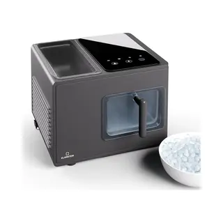 Klarstein 2L Small Ice Maker Machine, Counter Top Ice Machine For Home And Kitchen, Fast Operation, Makes 15 Kg Of Nugget Ice, Safety Alarm, Touch
