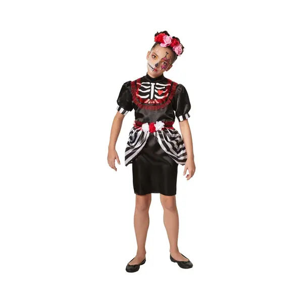 Dressforfun Faschingskostüm Creepy Skeleton Lady – Mädchen – Größe 104 (3–4 Jahre) thumbnail