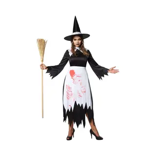 Dressforfun Gruselige Hexe L - Verkleiden Kostüm Halloween Verkleiden Partykleidung Karnevalskostüm Partykleidung - 302232