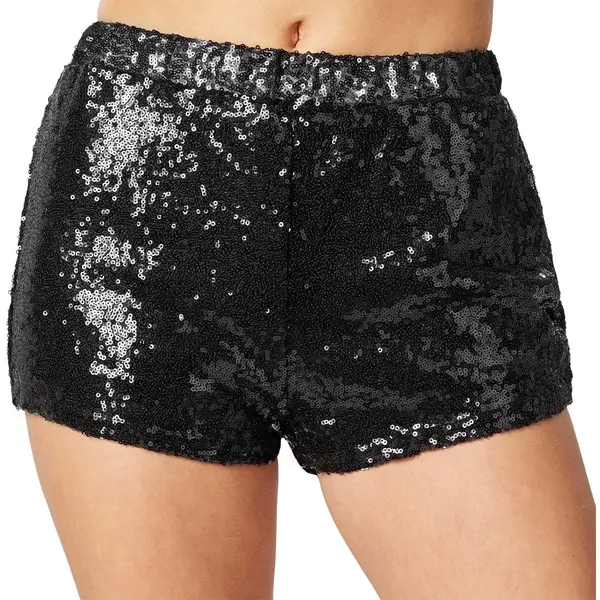 Dressforfun Faschingskostüm Pailletten Shorts Schwarz – Damen – Größe M thumbnail