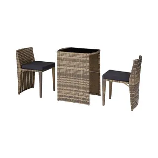 TecTake 403769 outdoor furniture set Brown