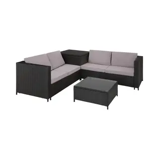 TecTake 404298 sofa 4 seat(s) Black, Grey