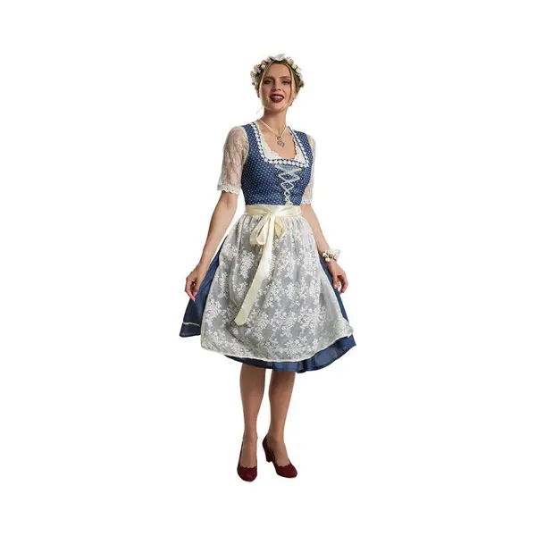 Dressforfun Midi-Dirndl Kleinwalsertal Modell 2 M - Kostüm Kostüm Halloween Verkleiden Partykleidung Fasching Kostüm Fasching Partykleidung - thumbnail