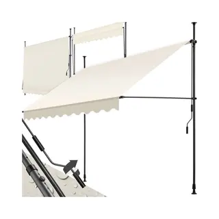 Tectake Awning In Beige | Size, Large