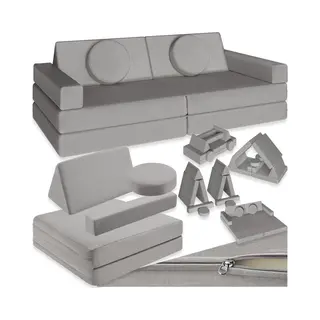 Tectake® Spielsofa, Kindersofa Klappbar, Modulares Sofa Mit Spiel- Und Schlaffunktion, Möbel Für Kinderzimmer, Indoor Spielplatz, Couch Oder