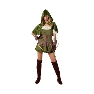 Tectake Dressforfun - Dameskostuum Robin Hood - Bewaker Van Het Bos - S - Verkleedkleding Carnaval - Halloween - Verkleden - Feestkleding - Carnavalskleding -