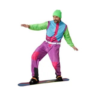Tectake Dressforfun - Herenkostuum Retro 80er 90er Ski Pak - L - Verkleedkleding Carnaval - Halloween - Verkleden - Feestkleding - Carnavalskleding - Feest -