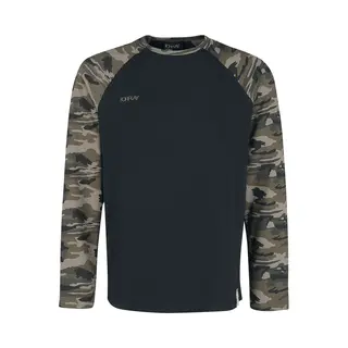Forplay Jerry Long-sleeve Shirt Camouflage Black