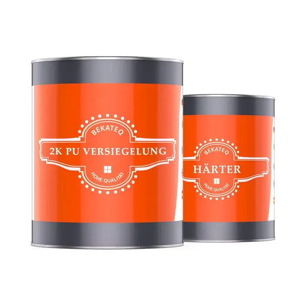 Bekateq 2K Pu Versiegelung Farblos 1kg Seidenmatt Für Außen & Innen I Uv-beständig & Wasserfest I Klarlack Versiegelung Für Holz, Beton, Fliesen, Stein, thumbnail