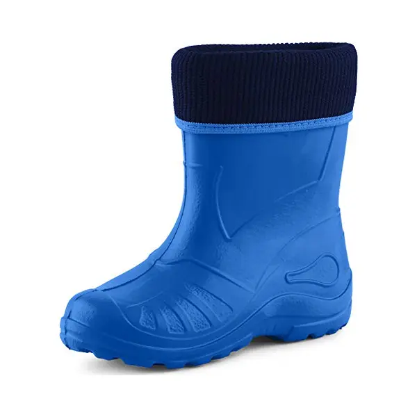 Ladeheid Kinder Mädchen Jungen Federleichte Eva Thermo Gummistiefel Gefüttert KL058 (Blau, 34 Eu) thumbnail