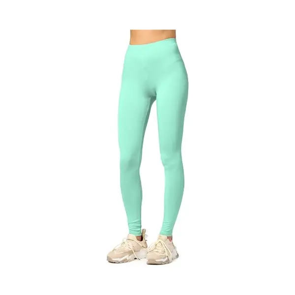 Merry Style Damen Lange Leggings Aus Viskose MS10-143 (Minze, S) thumbnail