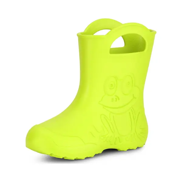 Ladeheid Eva Federleichte Kinder Gummistiefel Für Jungen Und Mädchen Regenschuhe Bequeme Und Wasserdichte Regenstiefel Kinder La-ca-01 (limone, thumbnail