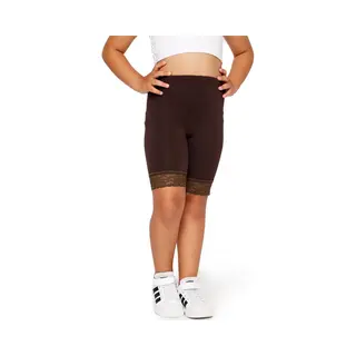 Merry Style Meisjes Leggings - Sport - Vrijetijdsbroek - Korte - Katoen - Bruin - 128 - Ms-MS10-434-Le
