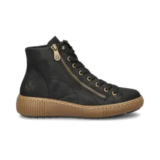 Rieker Damen Low-Top Sneaker Z6610, Frauen Halbschuhe, Lose Einlage, schnürschuhe, schnürer, straßenschuhe, Strassenschuhe, schwarz (00), 36 Eu /