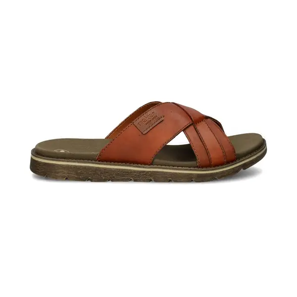 Rieker Clarino Slipper Cognac Leer - Maat 41 thumbnail