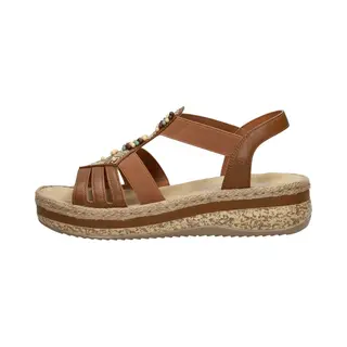 Rieker Sandalen Cognac Synthetisch - Dames - Maat 43