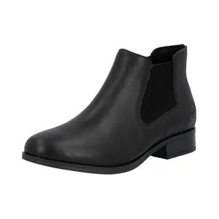 Rieker Damen Klassische Stiefeletten 77050, Frauen Stiefeletten, Lose Einlage, Kurzstiefel, uebergangsschuhe, schwarz (00), 37 Eu / 4 Uk