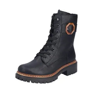 Rieker Damen Klassische Stiefeletten 72613, Frauen Stiefeletten, uebergangsschuhe, uebergangsstiefel, Boots, Stiefel, Bootee, schwarz (00), 42 Eu / 8