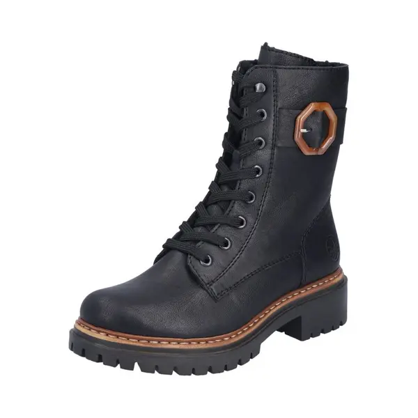 Rieker Damen Klassische Stiefeletten 72613, Frauen Stiefeletten, uebergangsschuhe, uebergangsstiefel, Boots, Stiefel, Bootee, schwarz (00), 42 Eu / 8 thumbnail