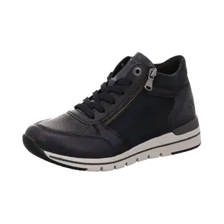 Remonte Damen Low-Top Sneaker D0700, Frauen Halbschuhe, lose Einlage, wasserabweisend, remonteTEX, Freizeit, sportlich, straßenschuhe, blau (14), 36