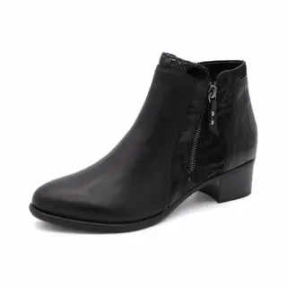 Remonte Dames Enkellaarsje - R5172-00 Zwart - Maat 39