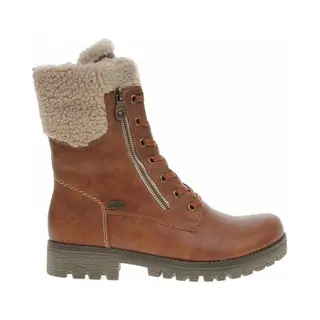Rieker Damen Schnürstiefeletten 78522, Frauen Stiefeletten, uebergangsschuhe, uebergangsstiefel, schnürboots, Winterschuhe, braun (24), 38 Eu / 5 Uk