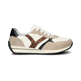 Rieker N1200-80 White Leopard Womens Trainers In A Plain Man-made In Size 39